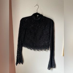Zara long sleeve textured top